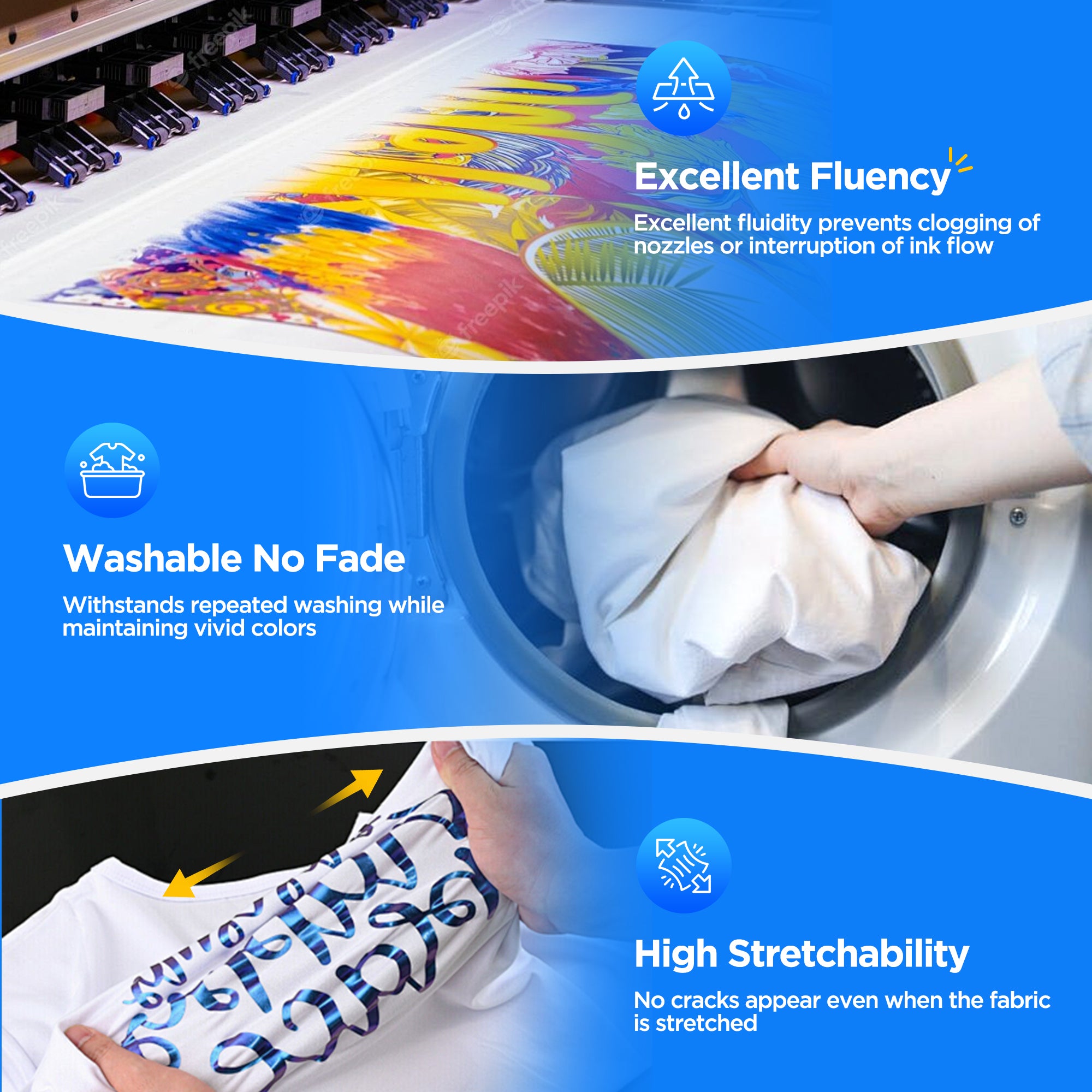 Punehod DTF Ink 500ml DTF Ink Combo