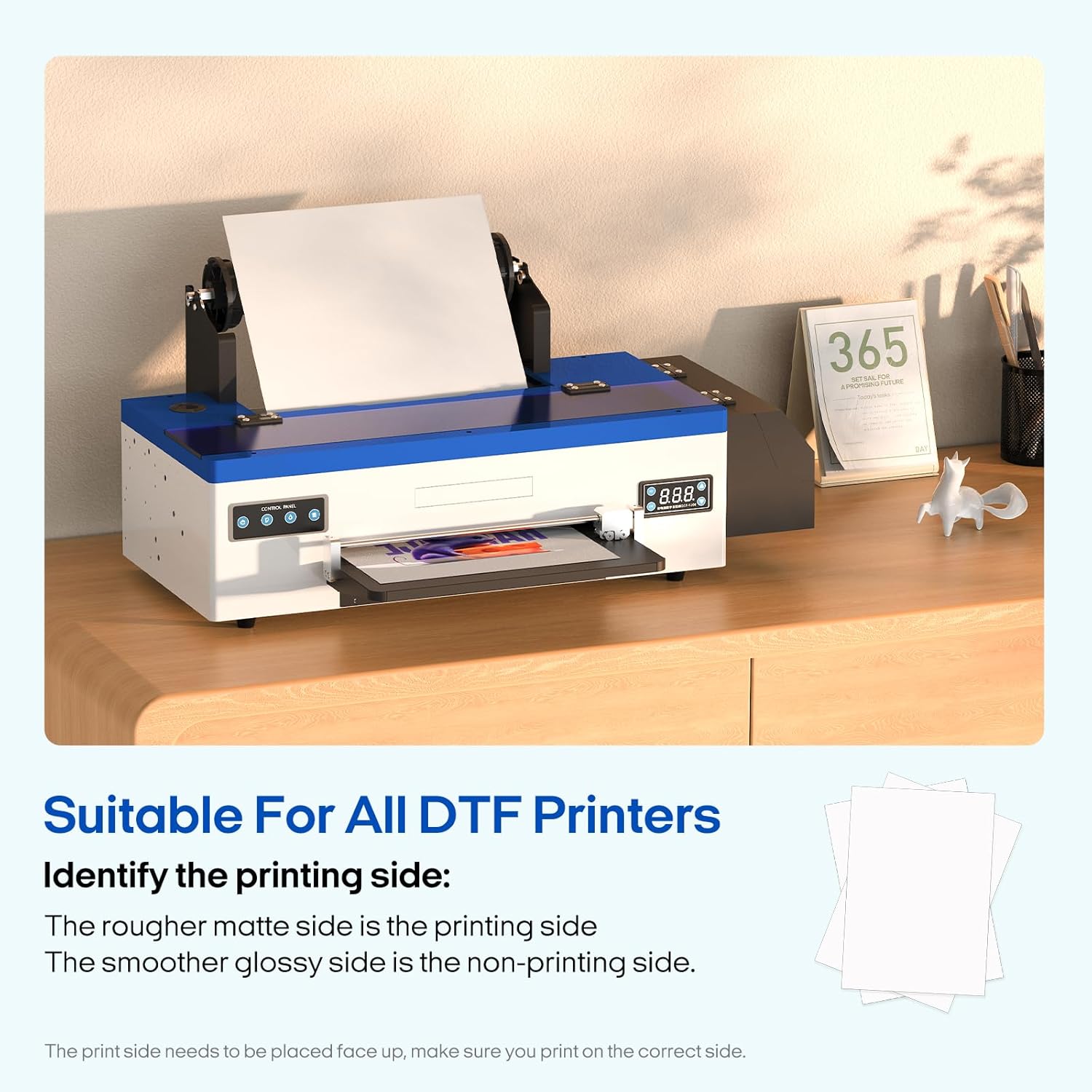PUNEHOD DTF Transfer Film - 100 Sheets A3 Matte Clear DTF Film for DTF Inkjet Printer