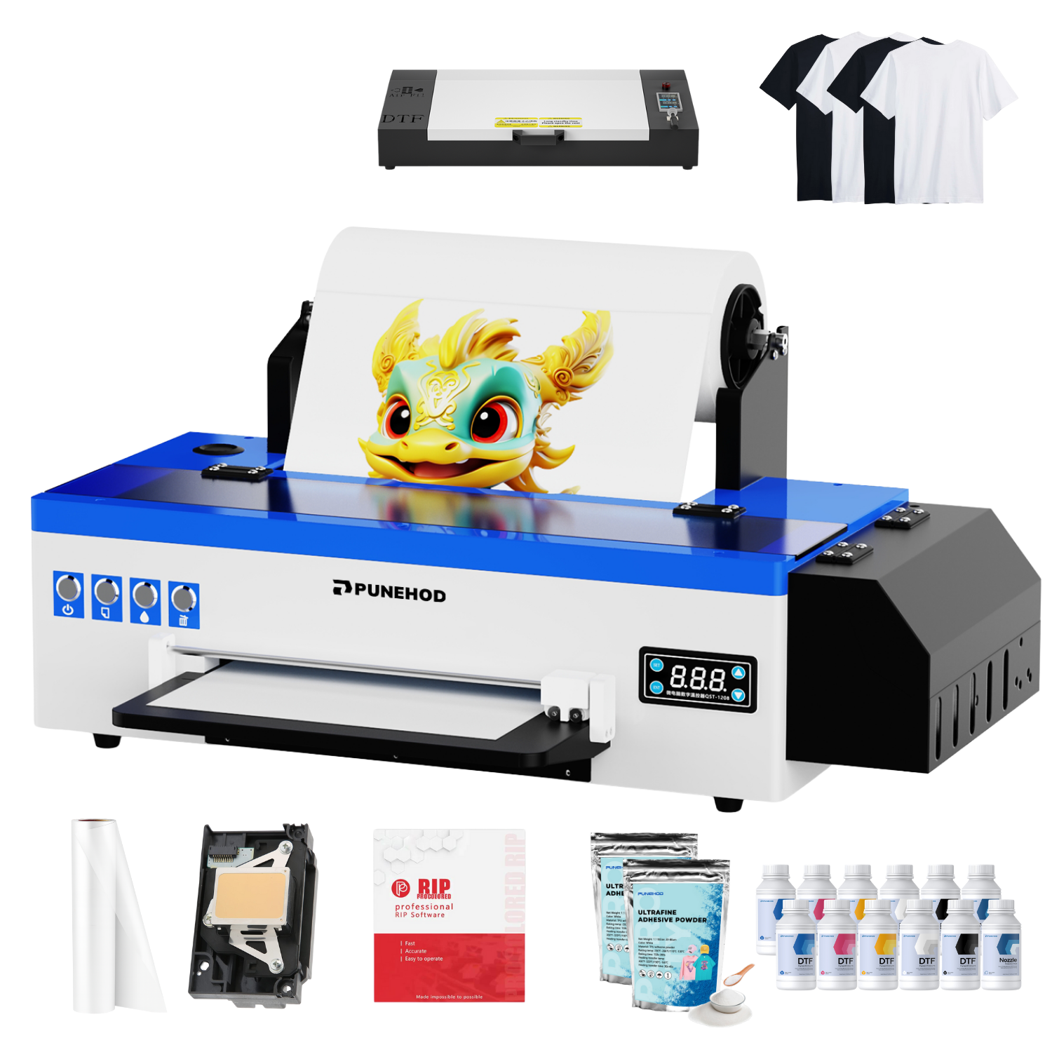 Punehod 13" A3 L1800 DTF Printer +Oven Black Friday Special Bundle