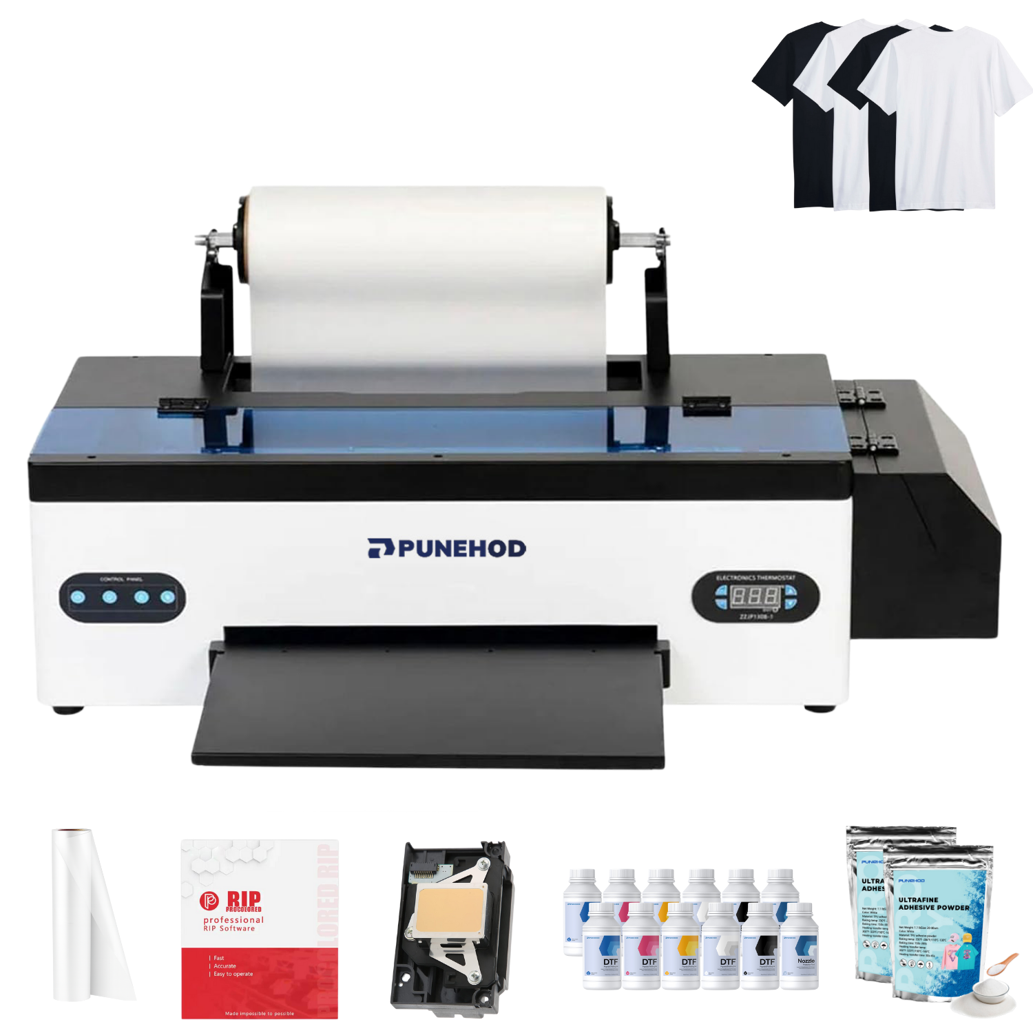 Punehod Black A3 L1800 DTF Printer Black Friday Special Bundle