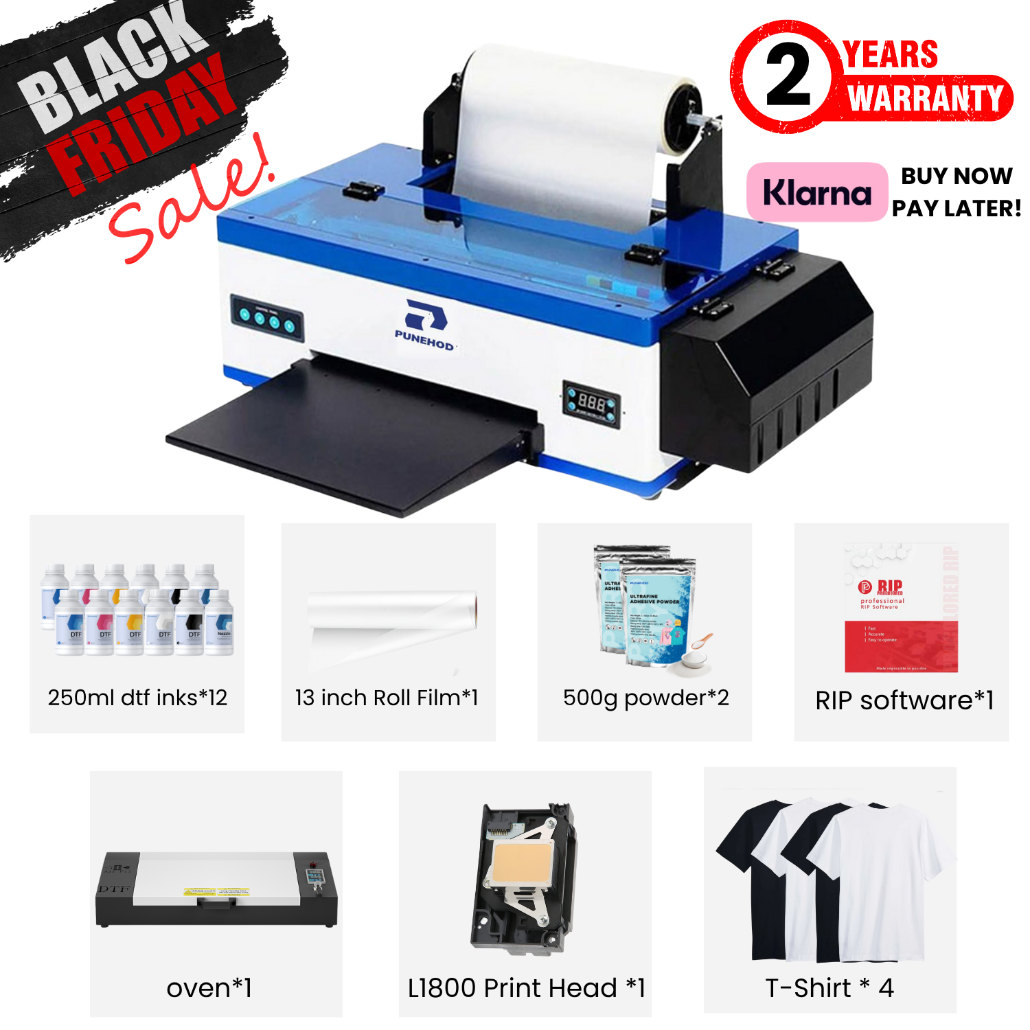 13" R1390 A3 DTF Printer +Oven Black Friday Special Bundle
