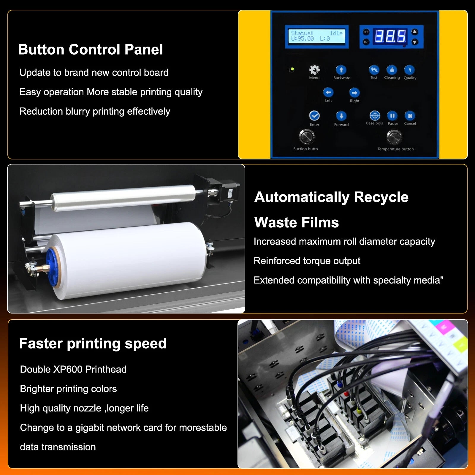 Punehod A3 13'' UV DTF Printer VF13 Dual XP600