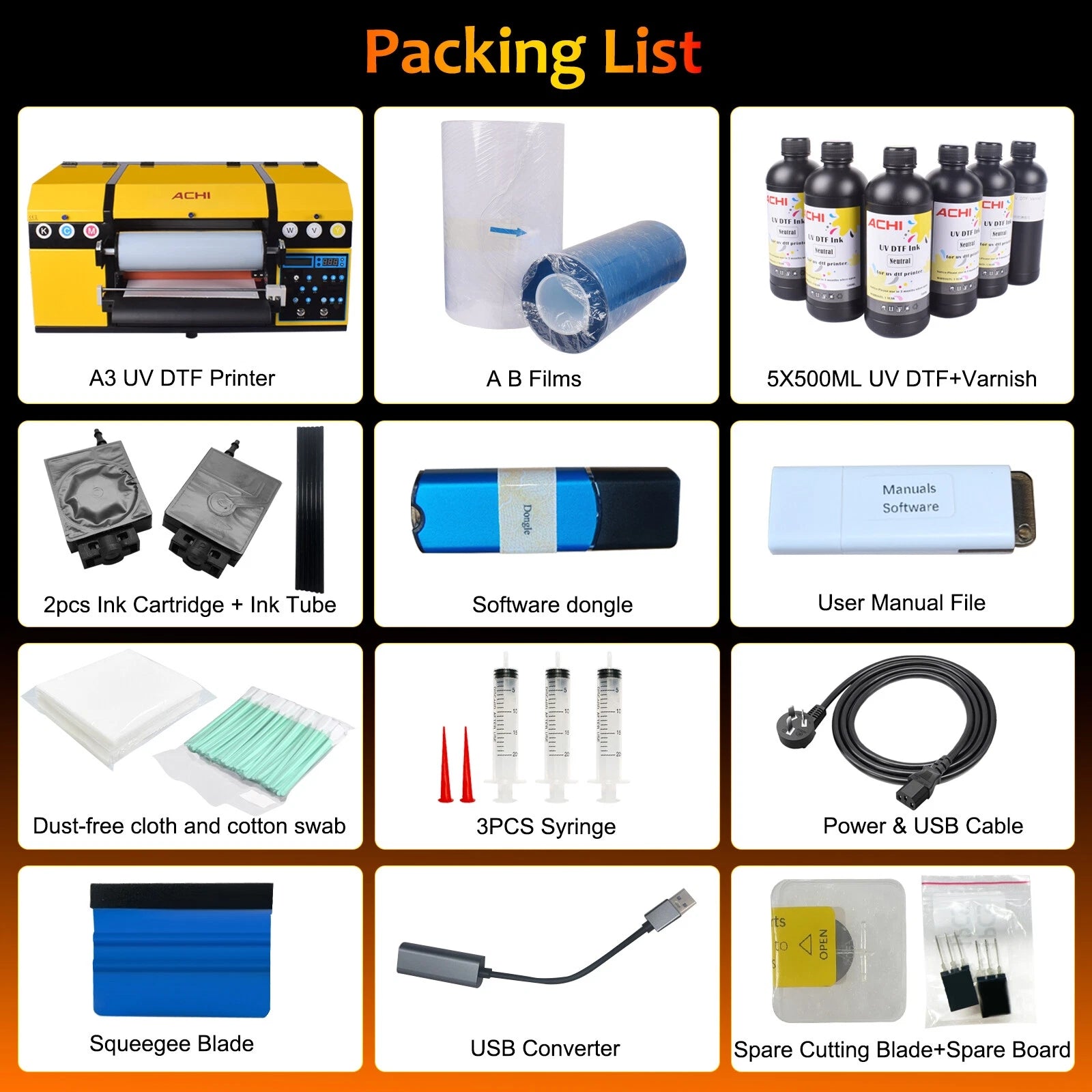 Punehod A3 13'' UV DTF Printer VF13 Dual XP600