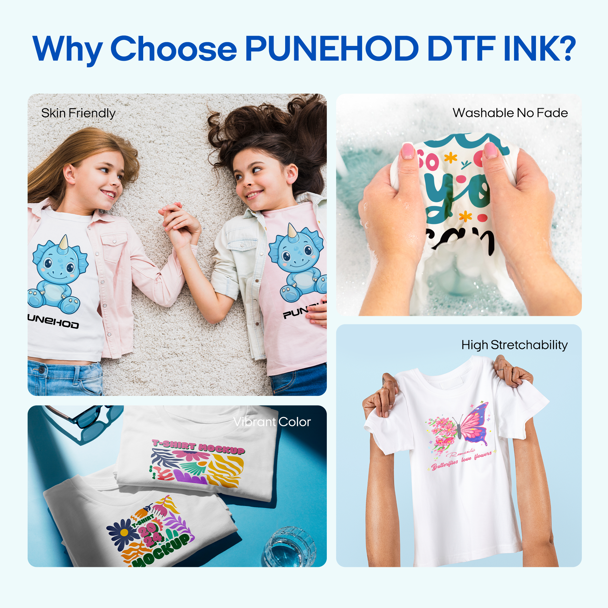 Tinta para transferencia directa de película Punehod (500 ml) 