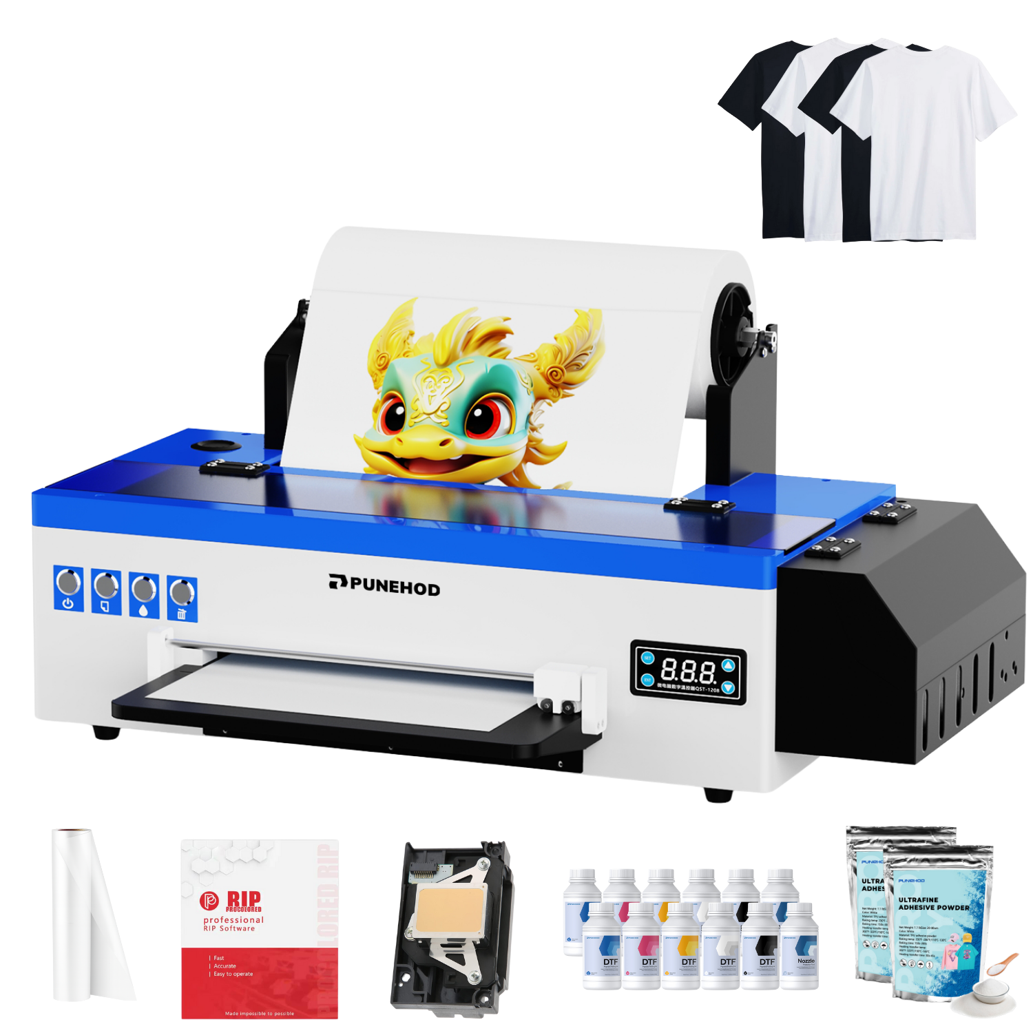 Punehod 13" A3 L1800 DTF Printer Black Friday Special Bundle