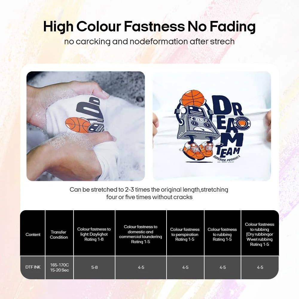 Punehod PUNEHOD A3 DTF Printer, R1390 Direct to Film Machine, White Ink Circulation System, Roller and Sheets Feeder, Compatible with Multiple Materials, Custom Clothing Printing (13inch Printer+Consumable+Oven)